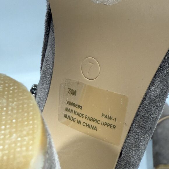 Cape Robbin Taupe Color Ankle Boots for Women Chunky Block Heels Booties Size 7 - Picture 16 of 16